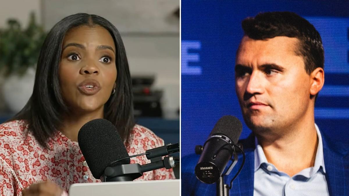 split of Candace Owens, Charlie Kirk. 