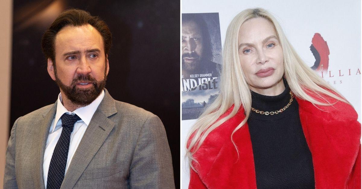 Composite photo of Nicolas Cage and Christina Fulton