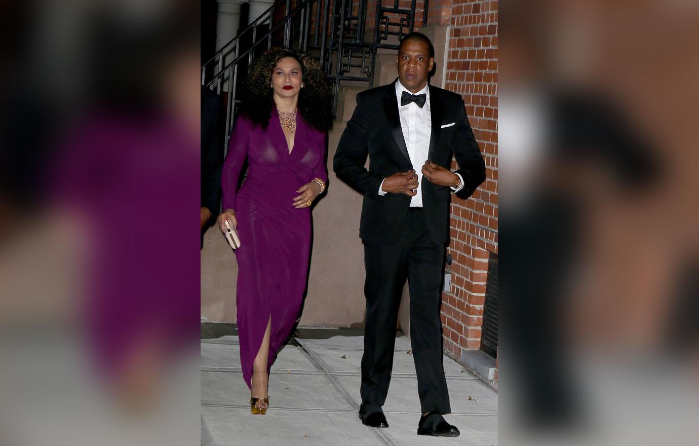 Jay Z spotted with Tina Knowles and boyfriend Richard Lawson after CFDA Awards