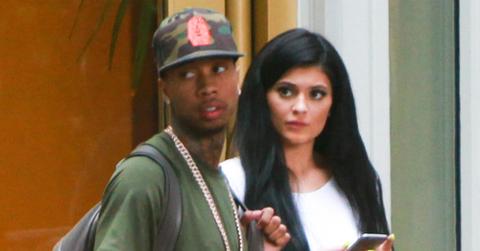 *EXCLUSIVE* Kylie Jenner and Tyga seen leaving Kendall Jenner’s apartment in Westwood