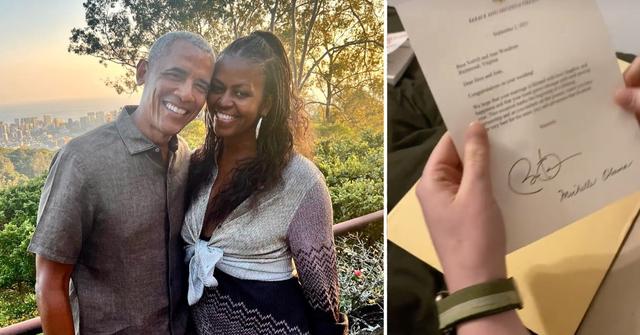 barack michelle obama respond invited wedding see letter