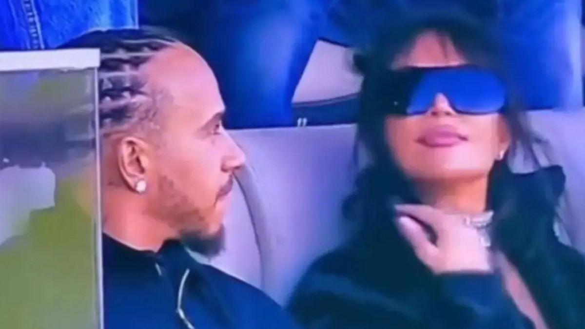 Photo of Lewis Hamilton and Kim Kardashian sparked romance rumors in February 2026. 