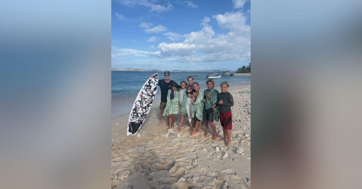 image of Elsa Pataky enjoyed a family vacation to Fiji.