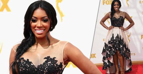 Porsha williams 2015 emmy red carpet