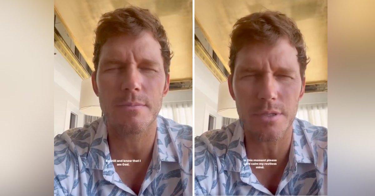 Photo of Chris Pratt was trolled for his recent prayer video, as he kept opening his eyes to read the text instead of memorizing it.