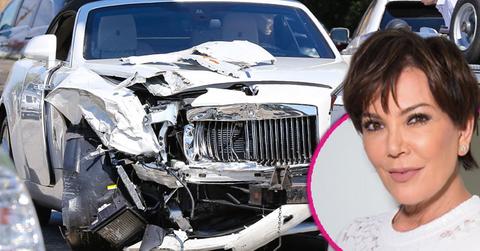 kris jenner car accident crash health update