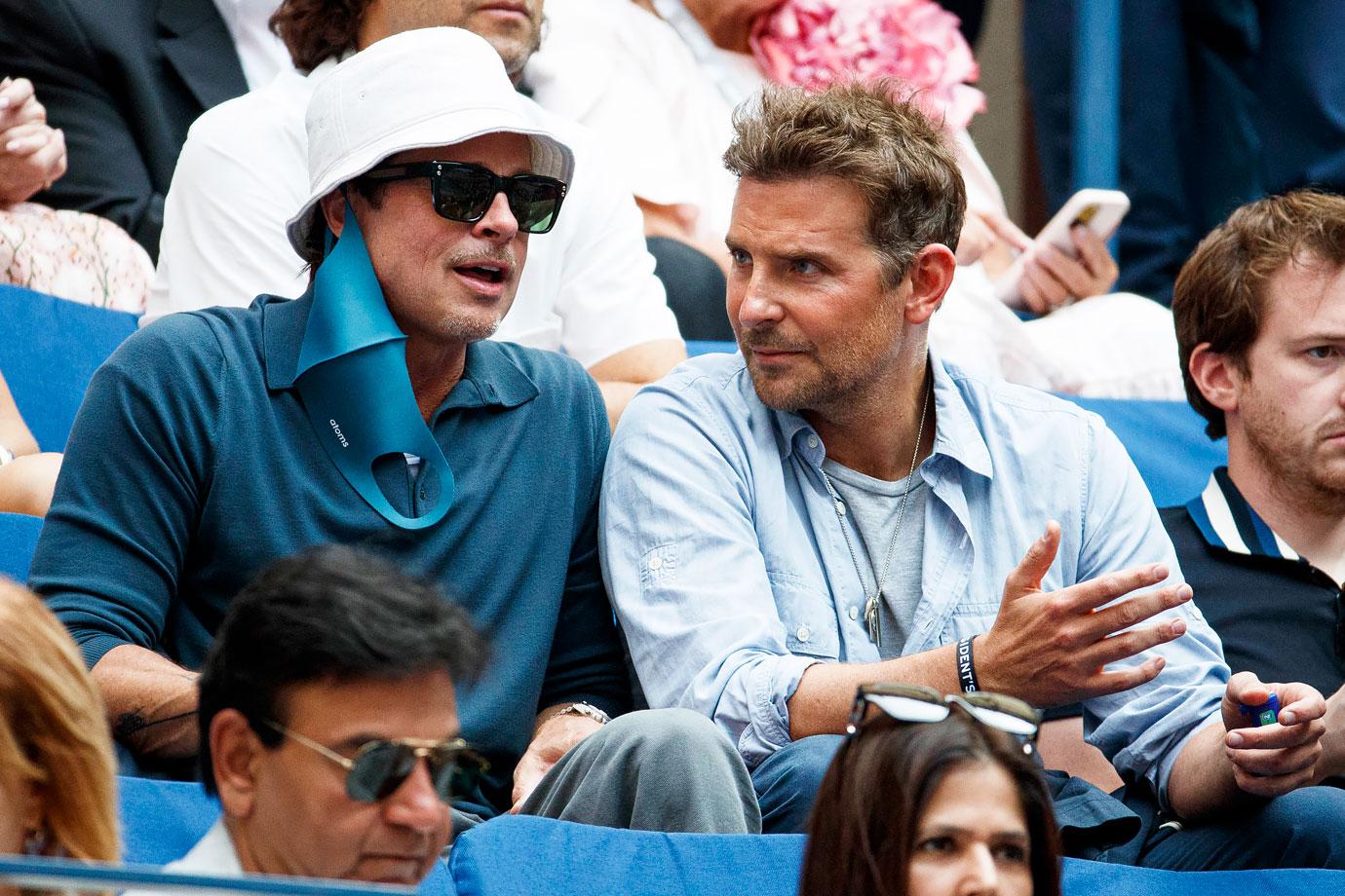 brad pitt bradley cooper us open mens finals