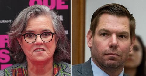 split of Rosie O'Donnell, Eric Swalwell.