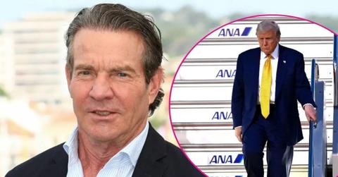 Composite photo of Dennis Quaid and Donald Trump