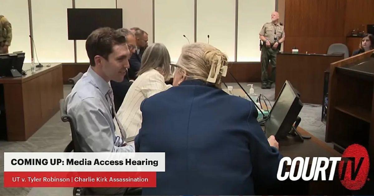 image of Tyler Robinson was seen smiling and talking to his lawyers while in court on Thursday, December 11.