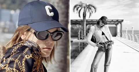 kaia gerber models new celine campaign pf