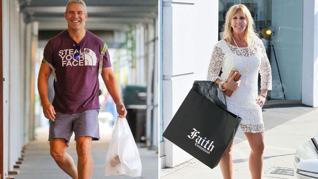 Image of Andy Cohen discussed how Vicki Gunvalson and other 'Housewives' stars adjusted to sharing the spotlight on an ensemble show. 