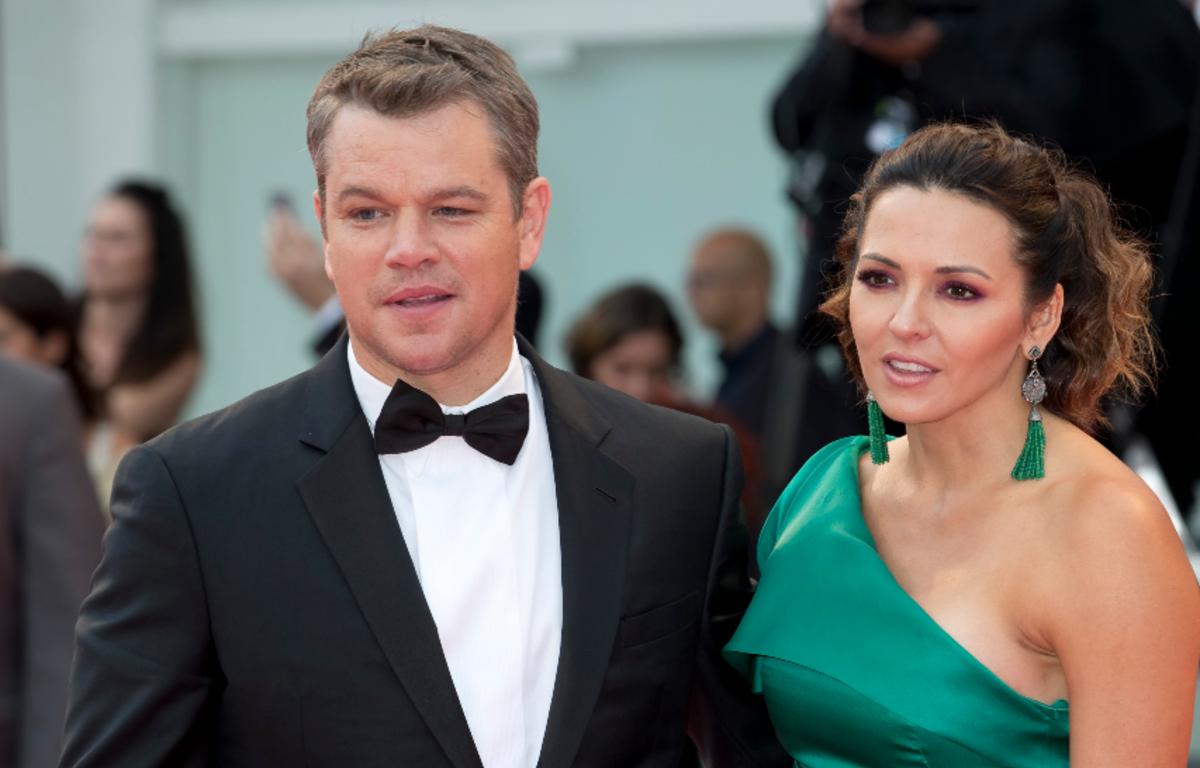 Matt Damon And Luciana Barroso