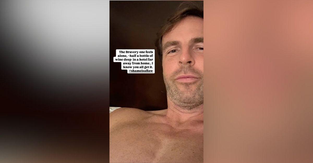 image of The TV star posted bold, censored shots on Instagram.