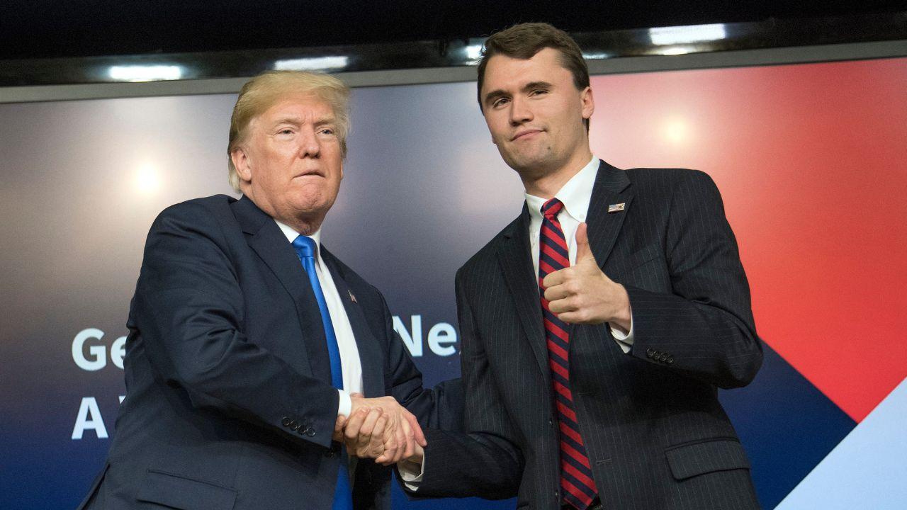 Image of Charlie Kirk's Turning Point USA chapters on college campus have reportedly 'exponentially' increased.