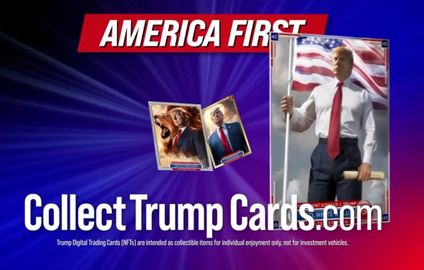 donald trump mocked selling embarrassing nft trading cards