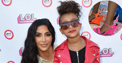 North West high heels