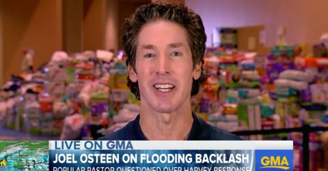 Joel osteen gma interview hurricane scandal