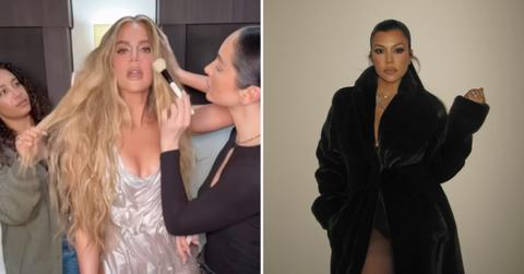 khloe kardashian pokes fun kourtney time effortless look watch