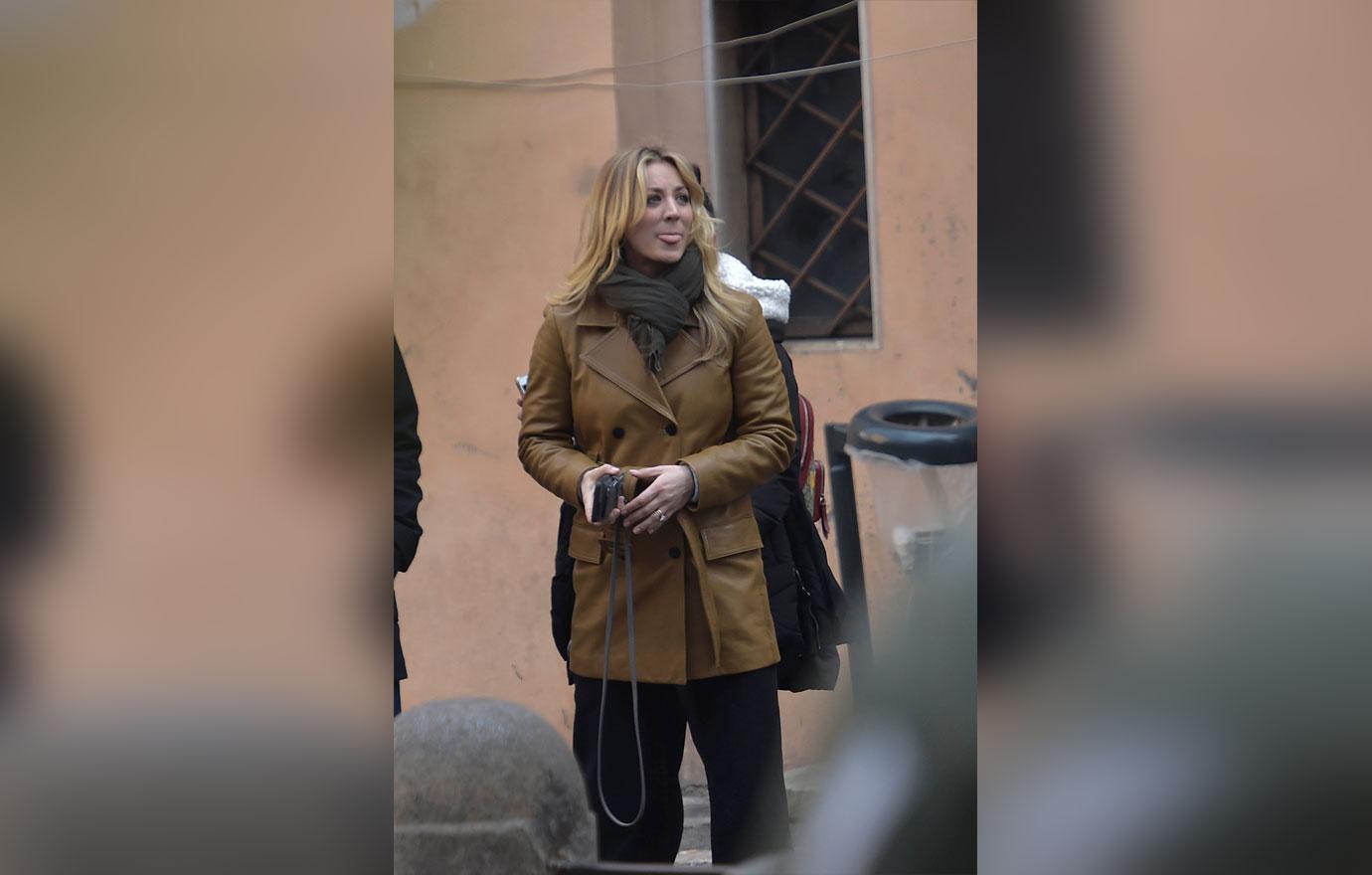 Kaley Cuoco Filming In Rome