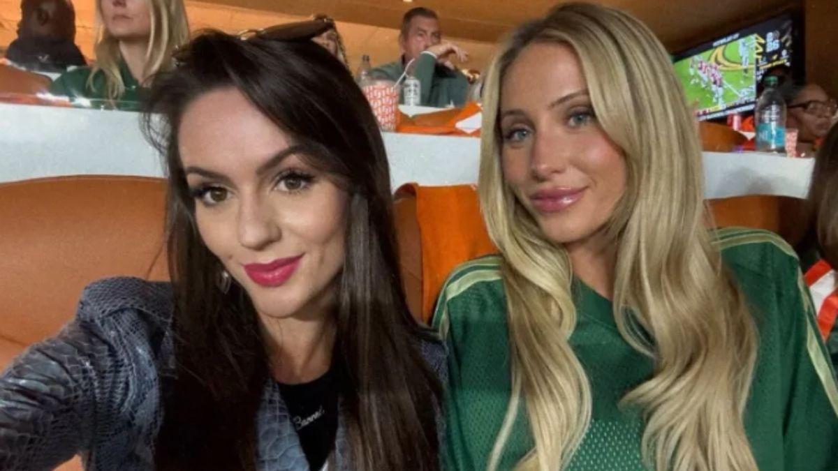 image of Jordon Hudson and Alix Earle were spotted together at the college football championship.