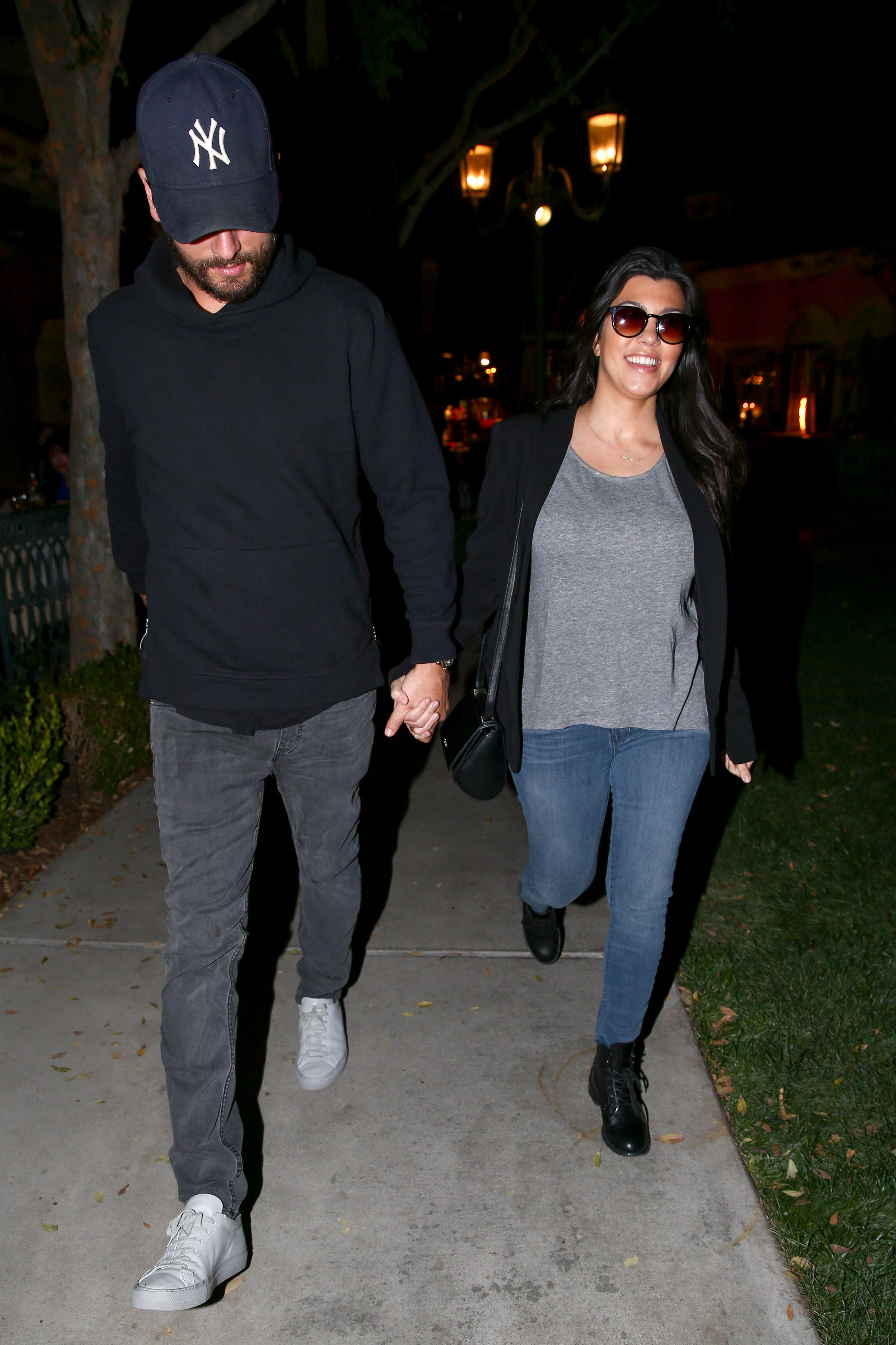 *EXCLUSIVE* Kourtney Kardashian and Scott Disick all smiles after showing of &#8220;Fifty Shades of Grey&#8221;