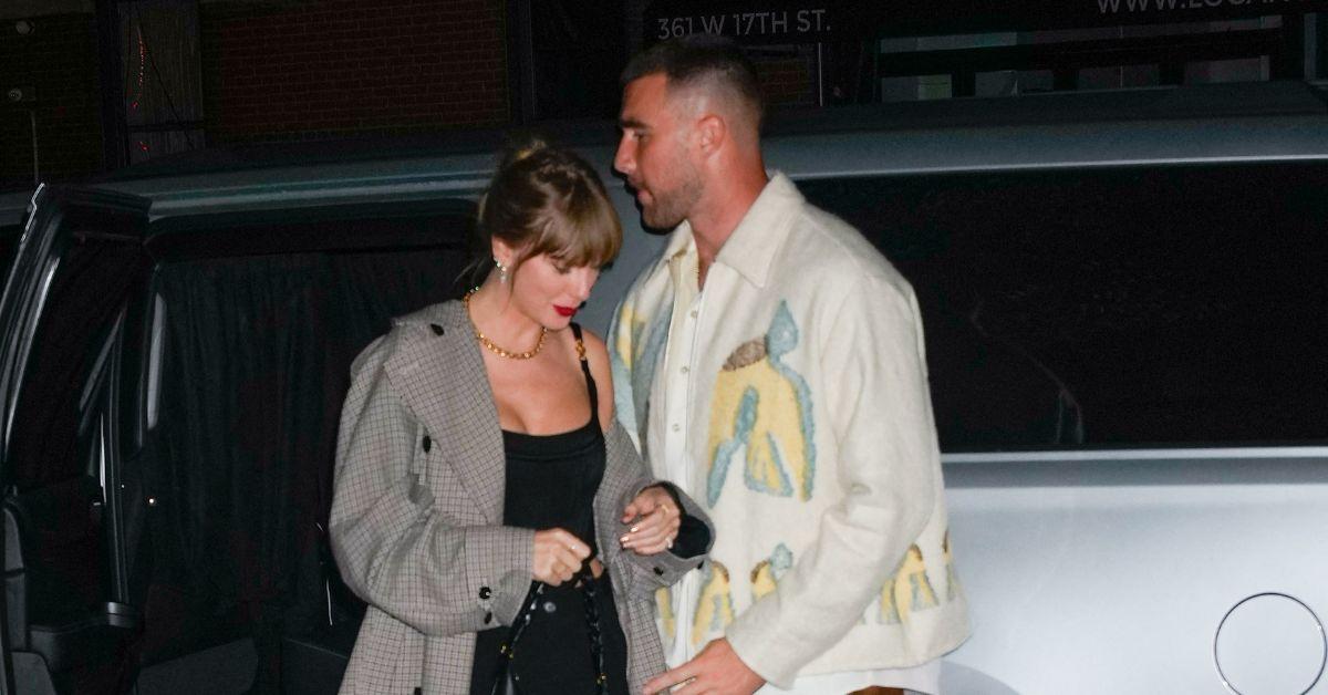 Photo of Travis Kelce and Taylor Swift