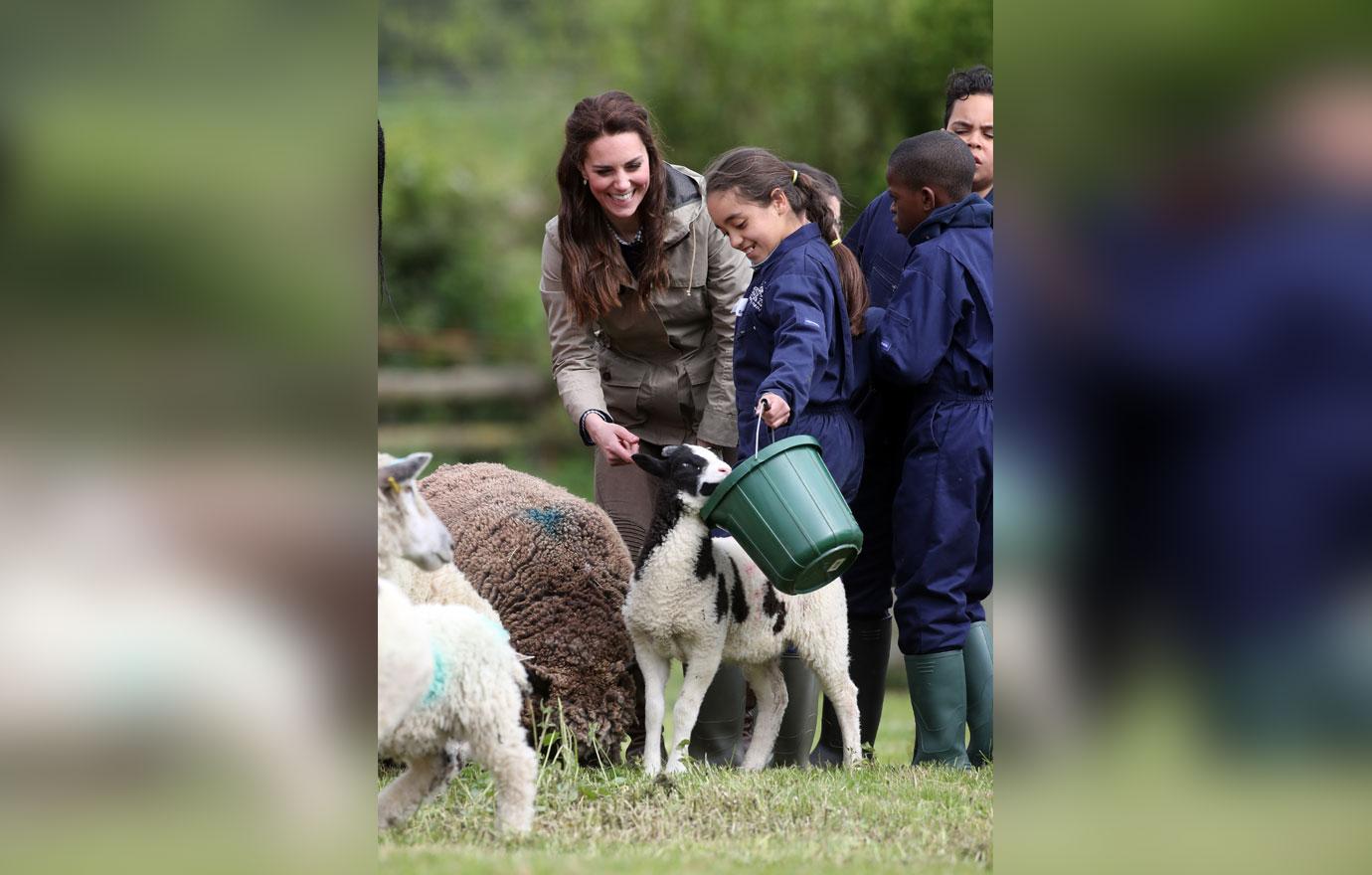 Kate Middleton Baby Lamb Photos 05 01