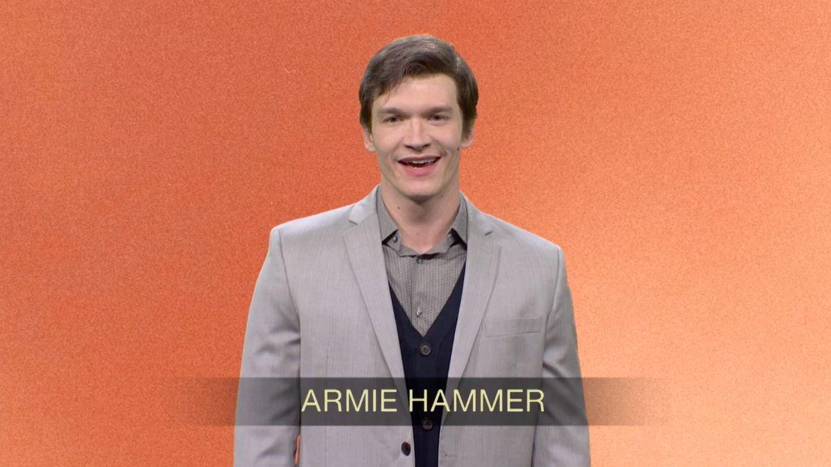 image of 'Heated Rivalry' star Connor Storrie portrayed Armie Hammer.