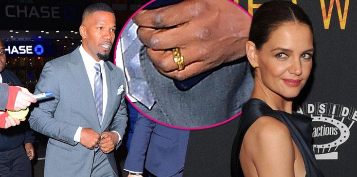 Jamie Foxx Married Katie Holmes Engaged Wedding Ring Baby