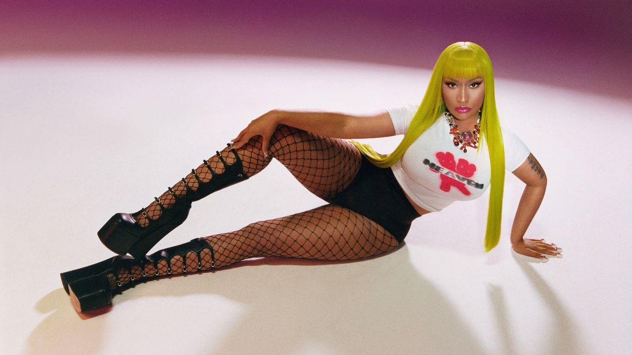 image of Nicki Minaj posing in a Marc Jacobs fashion campaign