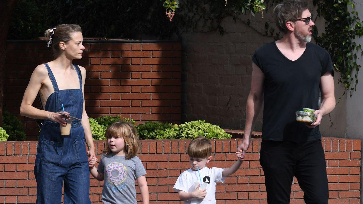 Image of Jaime King and her son reportedly celebrated Taylor Swift's wedding during his summer break.