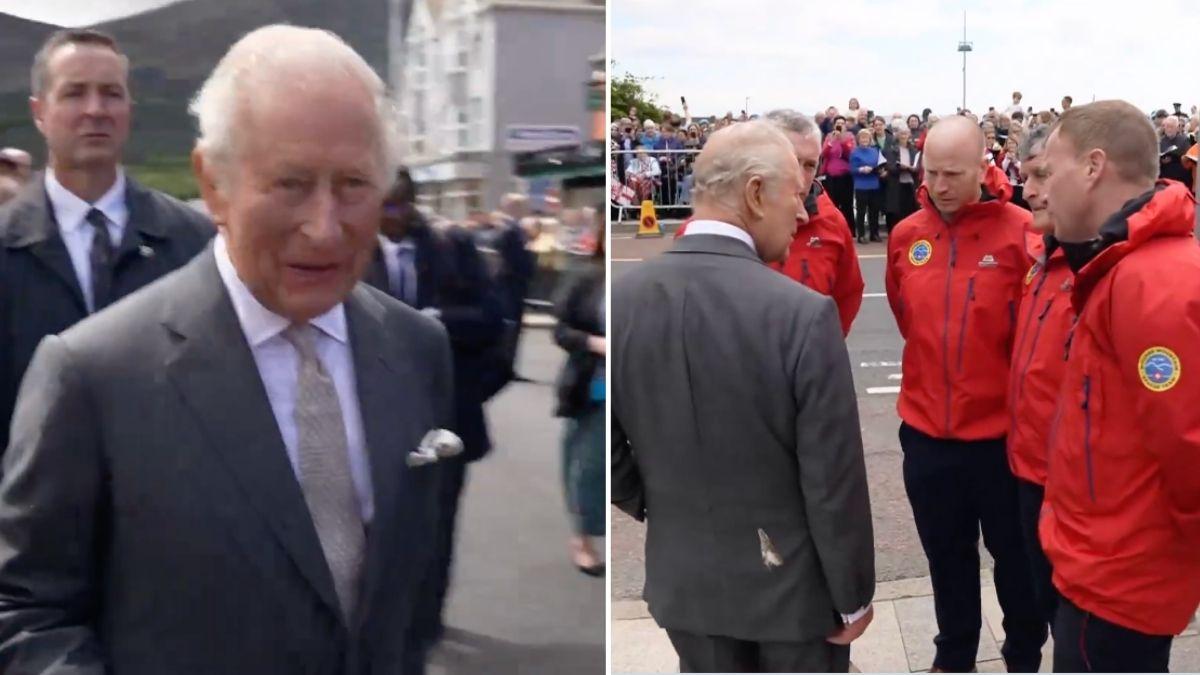 image split of King Charles