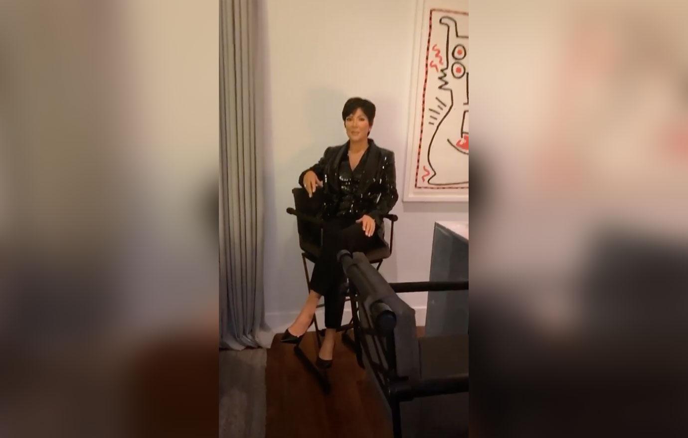 Kris Jenner's Wax Figure In Her Home