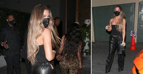 khloe kardashian goes to dinner at craigs in west hollywood