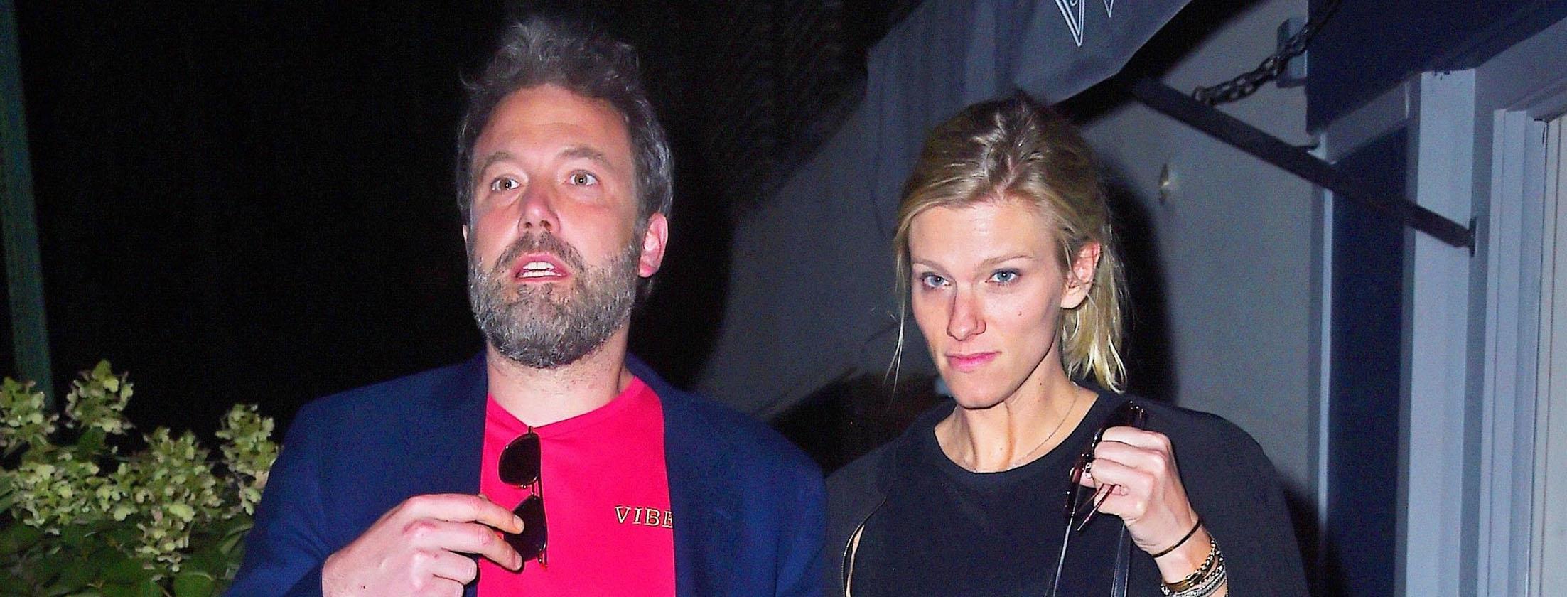 Ben Affleck and Lindsay Shookus get late night dinner at the &#8220;Mas Farmhouse&#8221; in the West Village