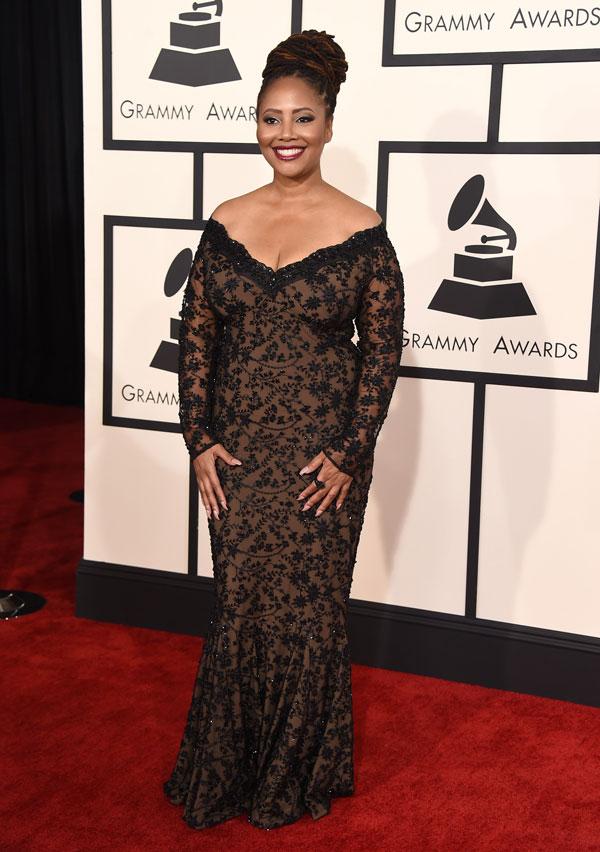 Lalah hathaway 2015 grammy arrivals