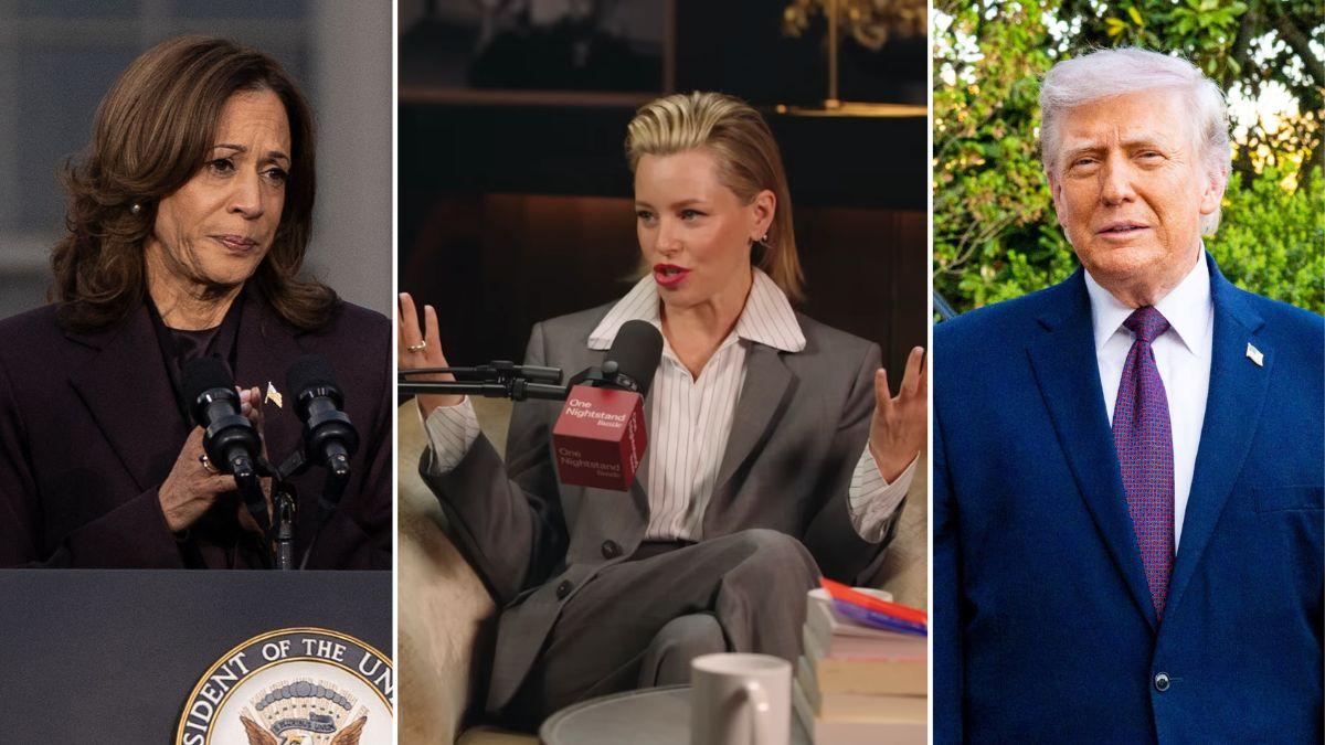 image of Elizabeth Banks predicted Kamala Harris would take the White House.