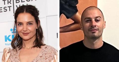 Split photo of Katie Holmes & Jason Bard Yarmosky