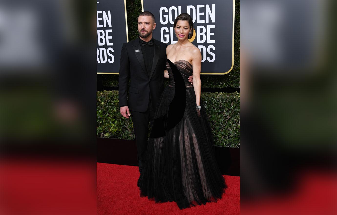 Justin Timberlake And Jessica Biel On Red Carpet