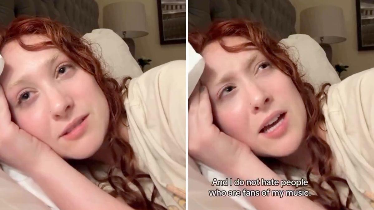 Photo of A body language expert claimed Chappell Roan's 'lack of eye contact' in the video signals she's not truly sorry.