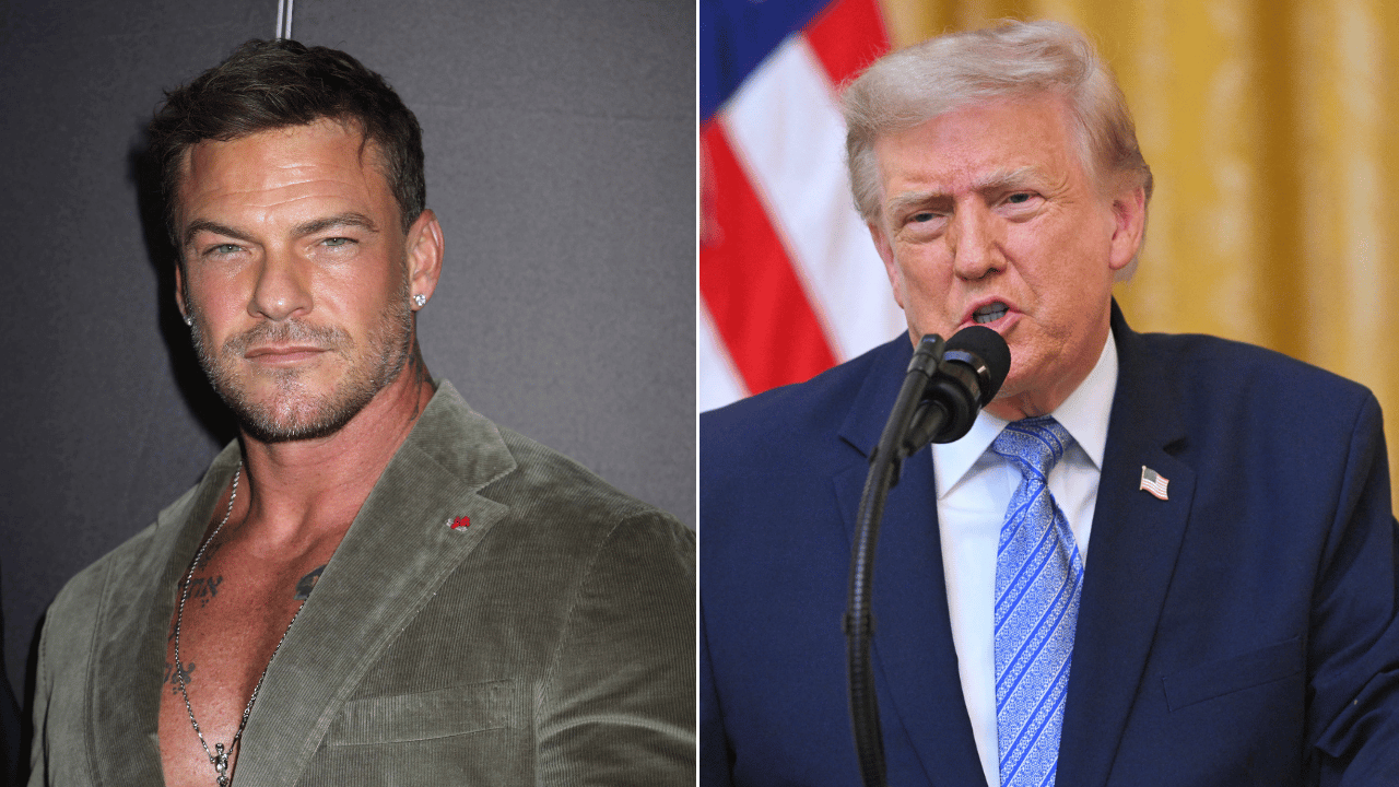 Alan Ritchson ; Donald Trump