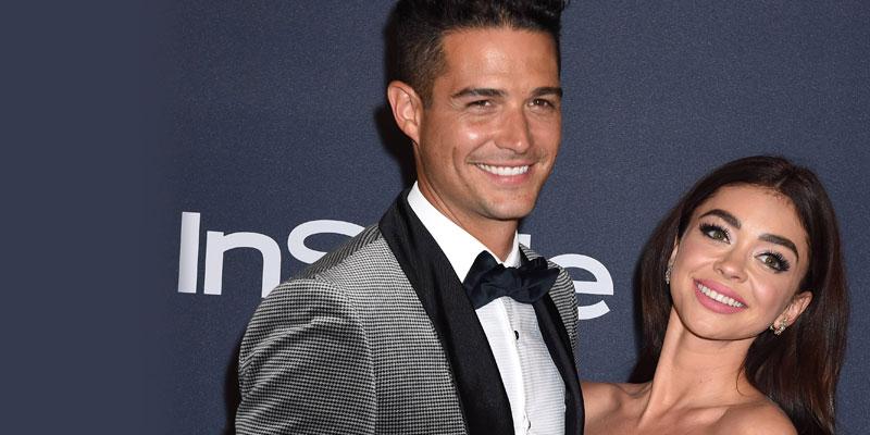 //Sarah Hyland Wells Adams Celebrate Postponed Wedding