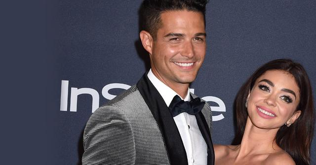 //Sarah Hyland Wells Adams Celebrate Postponed Wedding