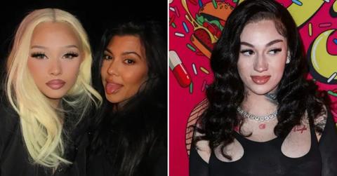 Composite photo of Alabama Barker, Kourtney Kardashian and Bhad Bhabie