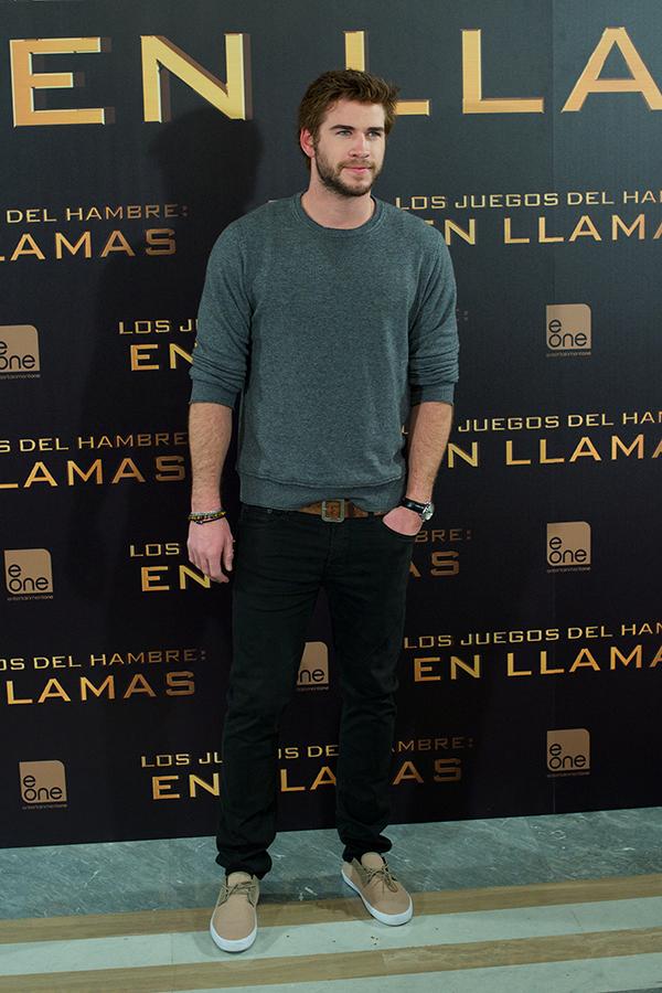 Catching Fire Madrid Premiere Liam Hemsworth