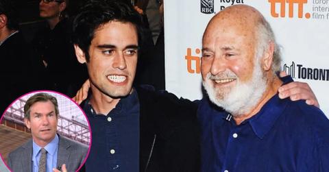 composite photo of rob reiner with son nick reiner and jerry o'connell