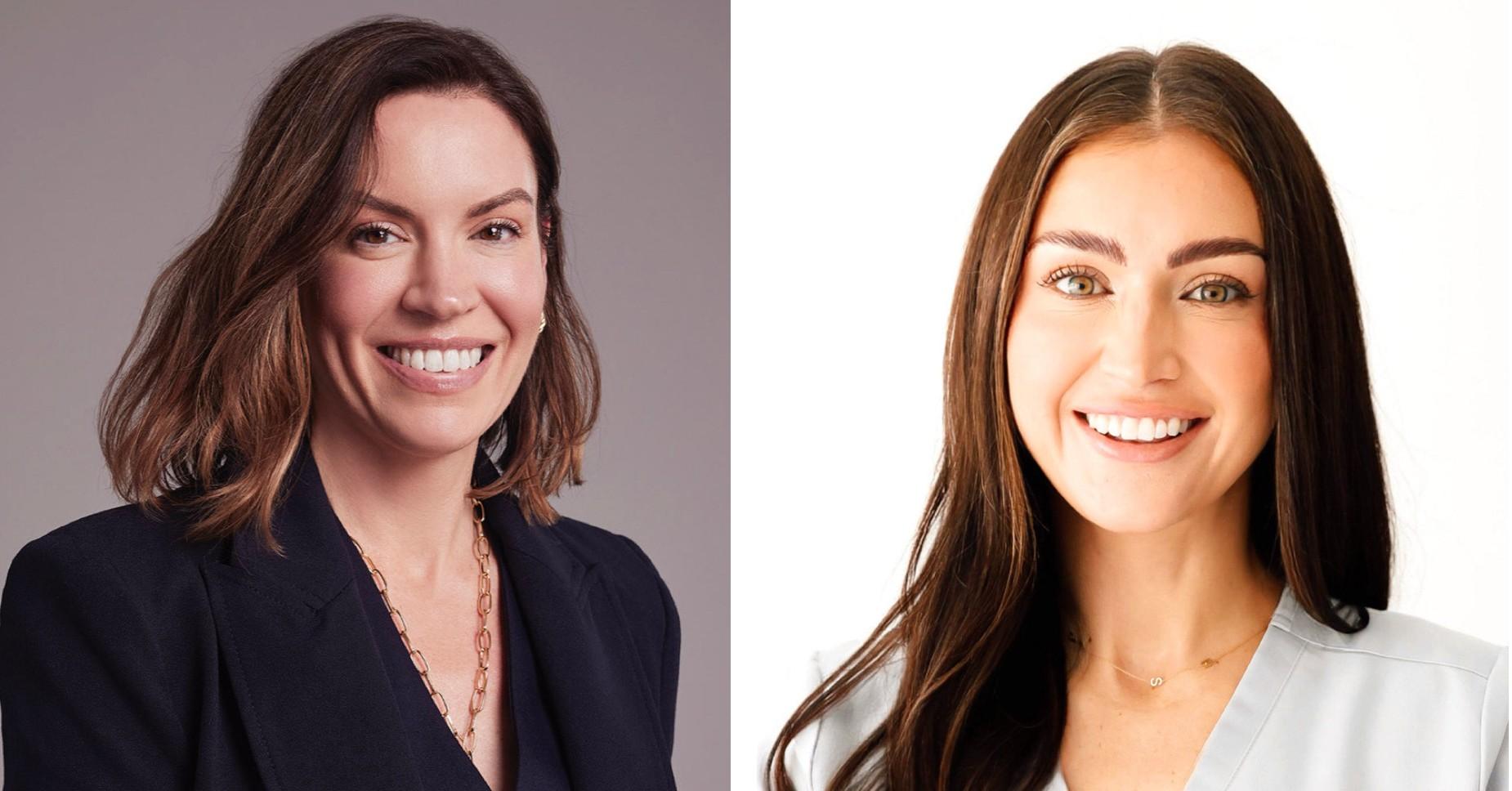 Composite photo of Dr. Sarah Allen and Amanda Ewertz. 