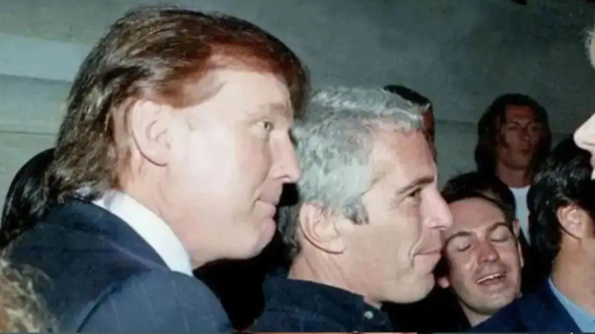 Image of Donald Trump and Jeffrey Epstein's former friendship remains a popular talking point among critics.