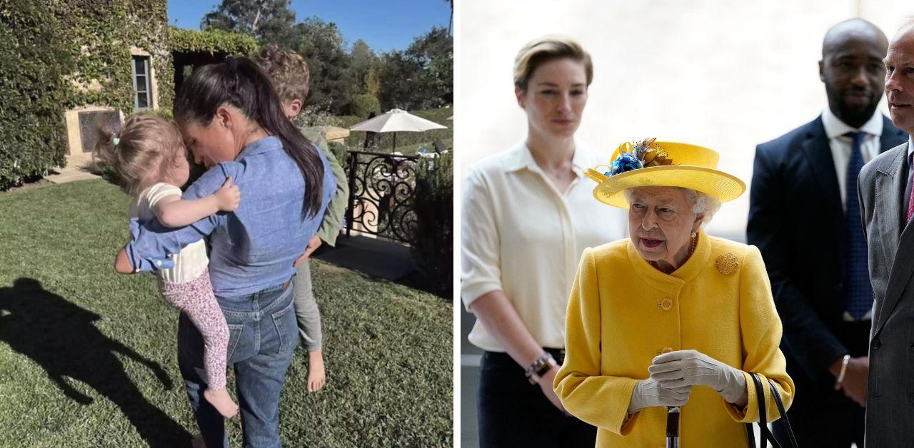 prince harry asked queen elizabeth take photo sussex kids